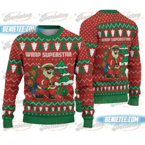 Funny Santa Ugly Christmas Sweater, Music Lover Holiday Pullover, Party Santa Xmas Sweatshirt For Men Women