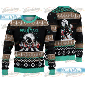 Nightmare Before Christmas Sweater, Jack And Sally Christmas Sweater, Oogie Boogie Holiday Sweater, Jack Skellington Xmas Sweater