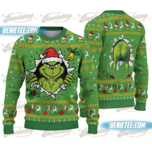 The Grinch Ugly Christmas Sweater: Funny Green Holiday Jumper