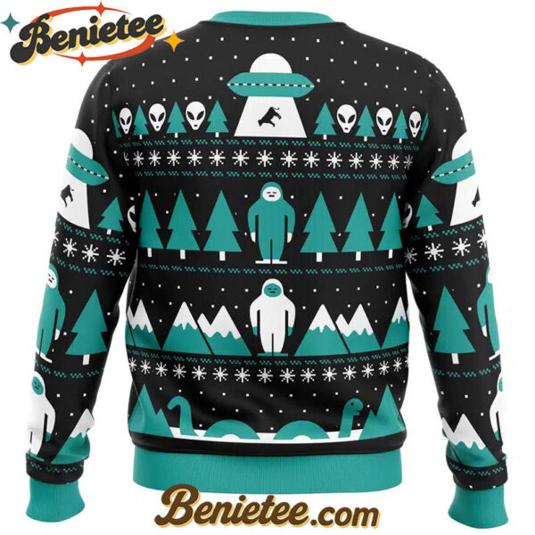 Paranormal Xmas Alien Ugly Christmas Sweater