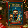 Pastor Advent Calendar, Christmas Countdown Advent Calendar Gift Box with 24 Acrylic Ornaments