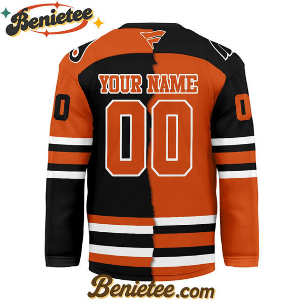 Philadelphia Flyers - Premium NHL Personalized Split Color Hockey Jersey