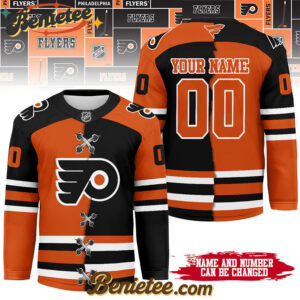 Philadelphia Flyers - Premium NHL Personalized Split Color Hockey Jersey