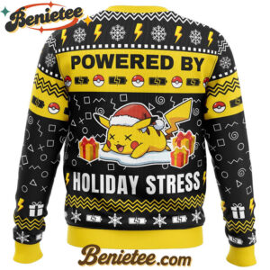 Pikachu Holiday Stress Pokemon Ugly Christmas Sweater