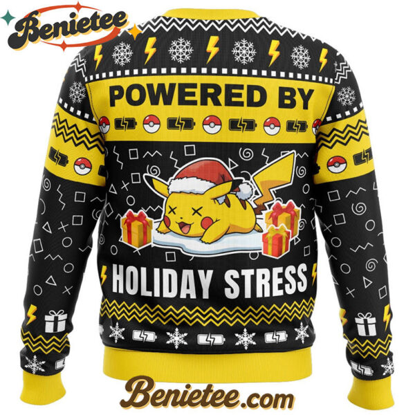 Pikachu Holiday Stress Pokemon Ugly Christmas Sweater