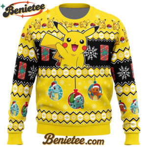 Pikachu I Choose You Pokemon Ugly Christmas Sweater