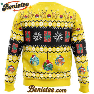 Pikachu I Choose You Pokemon Ugly Christmas Sweater
