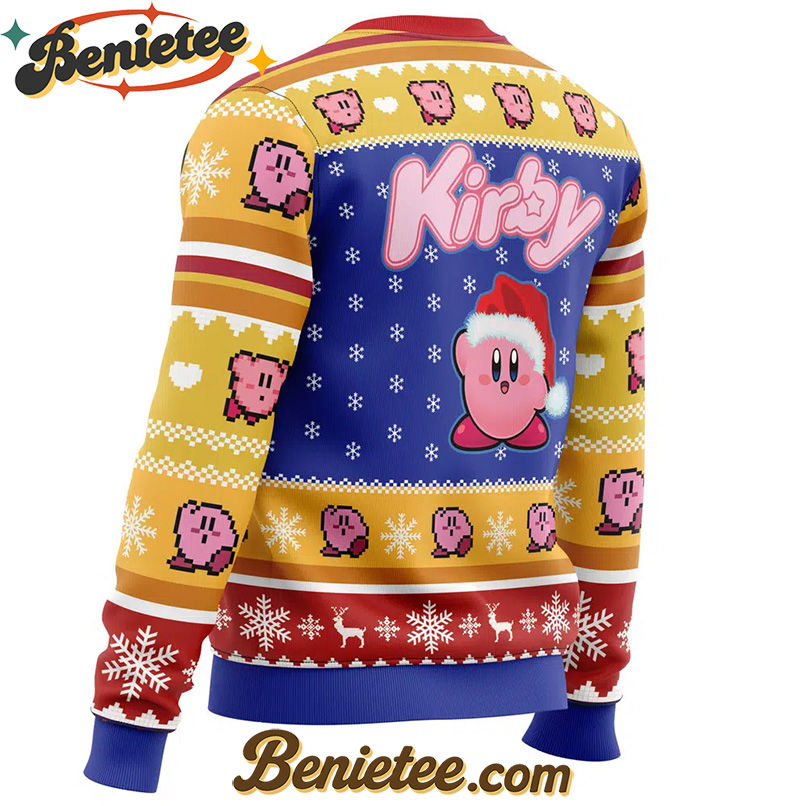 Pink Puff Christmas Kirby Ugly Christmas Sweater