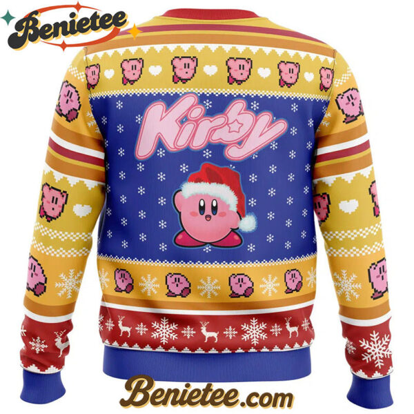Pink Puff Christmas Kirby Ugly Christmas Sweater