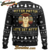 Pitter Patter Let's Get At'er Letterkenny Ugly Christmas Sweater