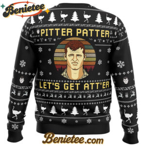 Pitter Patter Let's Get At'er Letterkenny Ugly Christmas Sweater