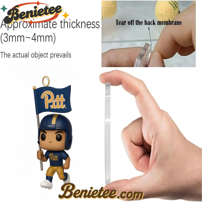 Pittsburgh Panthers 115th Anniversary Advent Calendar, Christmas Countdown Advent Calendar Gift Box with 24 Acrylic Ornaments