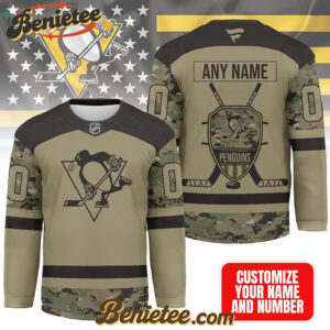 Pittsburgh Penguins - Premium NHL Camo Army Hockey Jersey