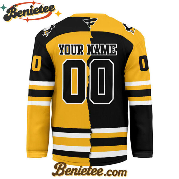 Pittsburgh Penguins - Premium NHL Personalized Split Color Hockey Jersey