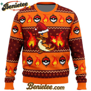 Pokemon Charmander Ugly Christmas Sweater