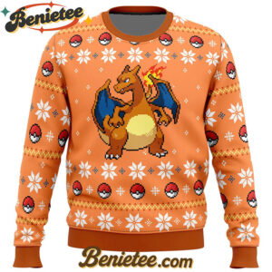 Pokemon Christmas Blaze Charizard Ugly Christmas Sweater