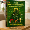 Portland Timbers 2025 Advent Calendar, Christmas Countdown Advent Calendar Gift Box with 24 Acrylic Ornaments