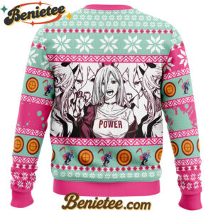 Power Chainsaw Man Ugly Christmas Sweater