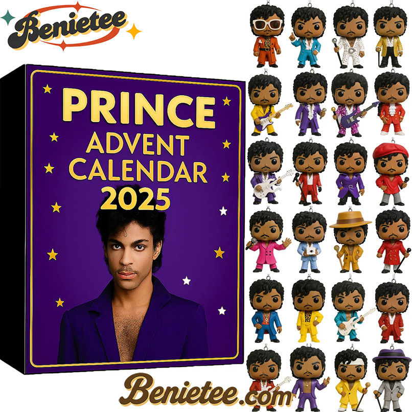 Prince Advent Calendar 2025, Christmas Countdown Advent Calendar Gift Box with 24 Acrylic Ornaments