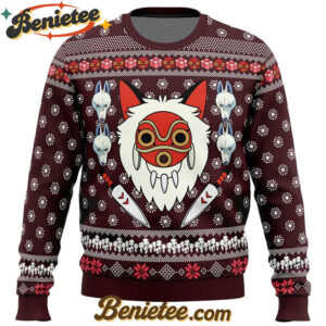 Princess Mononoke Ugly Christmas Sweater
