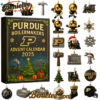 Purdue Boilermakers Football 2025 Advent Calendar, Christmas Countdown Advent Calendar Gift Box with 24 Acrylic Ornaments