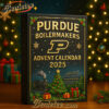 Purdue Boilermakers Football 2025 Advent Calendar, Christmas Countdown Advent Calendar Gift Box with 24 Acrylic Ornaments
