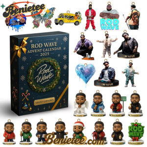 RODW ADVENT CALENDAR 2025 CHRISTMAS GIFT, CHRISTMAS IDEA, Christmas Countdown Advent Calendar Gift Box with 24 Acrylic Ornaments