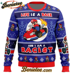 Racer Meme Mario Kart Super Mario Bros. Ugly Christmas Sweater