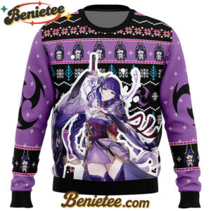 Raiden Genshin Impact Ugly Christmas Sweater