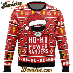 Red Ranger Ho-Ho Power Rangers Ugly Christmas Sweater