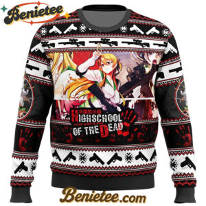 Rei Miyamoto Highschool Of The Dead Ugly Christmas Sweater