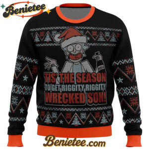 Rick and Morty Tis The Season Ugly Christmas Sweater