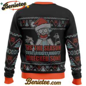 Rick and Morty Tis The Season Ugly Christmas Sweater