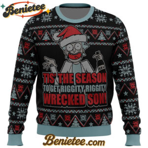 Rick and Morty Tis The Season Ugly Christmas Sweater
