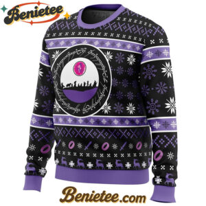 Ring Language Lord of the Ring Ugly Christmas Sweater