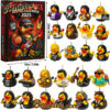 Rock Rubber Duck Advent Calendar 2025, Christmas Countdown Advent Calendar Gift Box with 24 Acrylic Ornaments