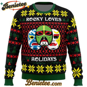 Rocky Loves Holidays 3 Ninjas Ugly Christmas Sweater