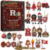 Rutgers Scarlet Knights 156th Anniversary Advent Calendar, Christmas Countdown Advent Calendar Gift Box with 24 Acrylic Ornaments