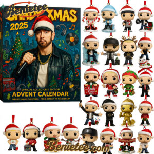 SE Advent Calendar 2025, Christmas Countdown Advent Calendar Gift Box with 24 Acrylic Ornaments