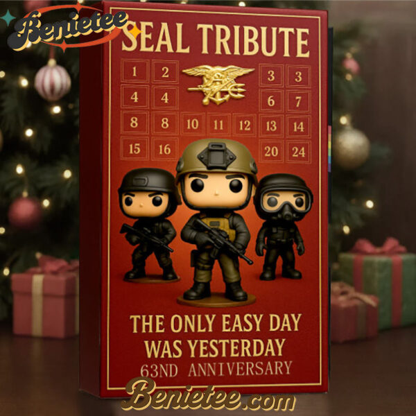SEAL Tribute 63rd Anniversary 2025 Advent Calendar, Christmas Countdown Advent Calendar Gift Box with 24 Acrylic Ornaments