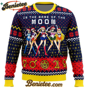 Sailor Moon In the Name of the Moon Ugly Christmas Sweater