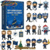 Saint Louis Blues 58th Anniversary Advent Calendar 2025, Christmas Countdown Advent Calendar Gift Box with 24 Acrylic Ornaments