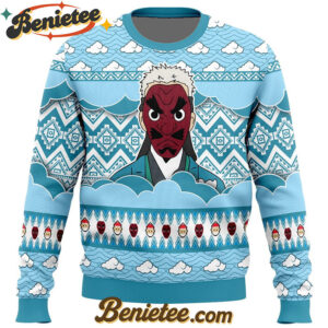 Sakonji Urokodaki Demon Slayer Ugly Christmas Sweater