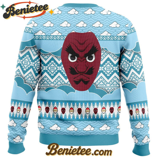 Sakonji Urokodaki Demon Slayer Ugly Christmas Sweater