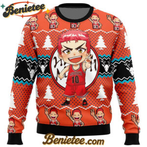 Sakuragi Hanamichi Slam Dunk Ugly Christmas Sweater