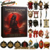 Samurai Legends Advent Calendar - 2025, Christmas Countdown Advent Calendar Gift Box with 24 Acrylic Ornaments