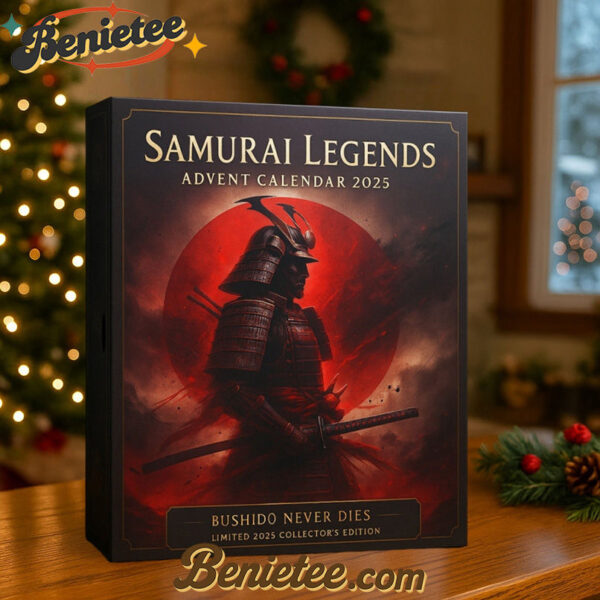 Samurai Legends Advent Calendar - 2025, Christmas Countdown Advent Calendar Gift Box with 24 Acrylic Ornaments