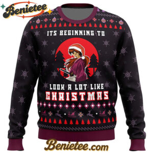 Samurai X Its Beginning To Look a Lot Like Christmas Ugly Christmas Sweater