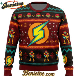 Samus Metroid Ugly Christmas Sweater