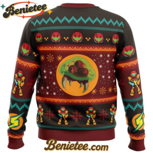 Samus Metroid Ugly Christmas Sweater